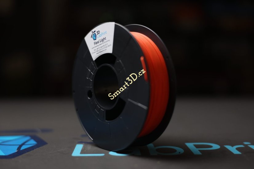Filament 3DLabPrint / FLEXI LIGHT LW / ORANGE 1,75 mm / 330 g.