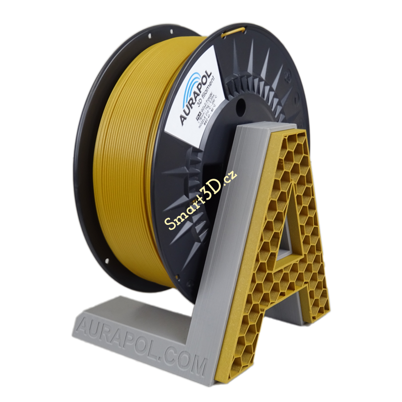 Filament AURAPOL / PLA / DARK GOLD POWDER / 1,75 mm / 1 kg.
