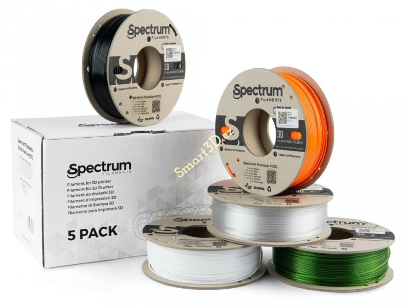 Filament SPECTRUM / 5 PACK / PCTG / 1,75 mm / 5 x 0,25 kg