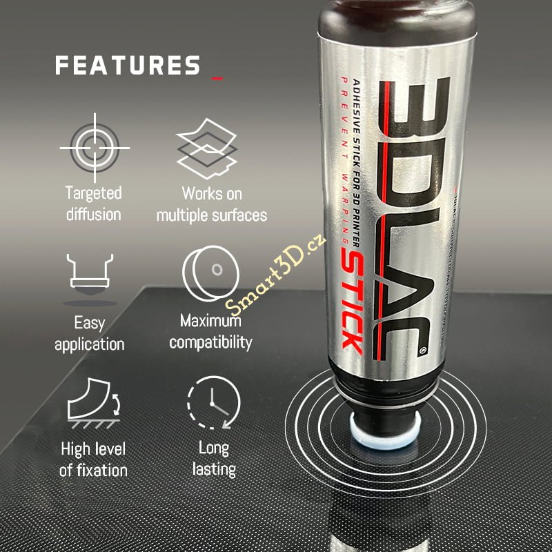 3DLAC Stick - 80ml - adhezivní lepidlo pro lepší přilnavost výtisků k podložce