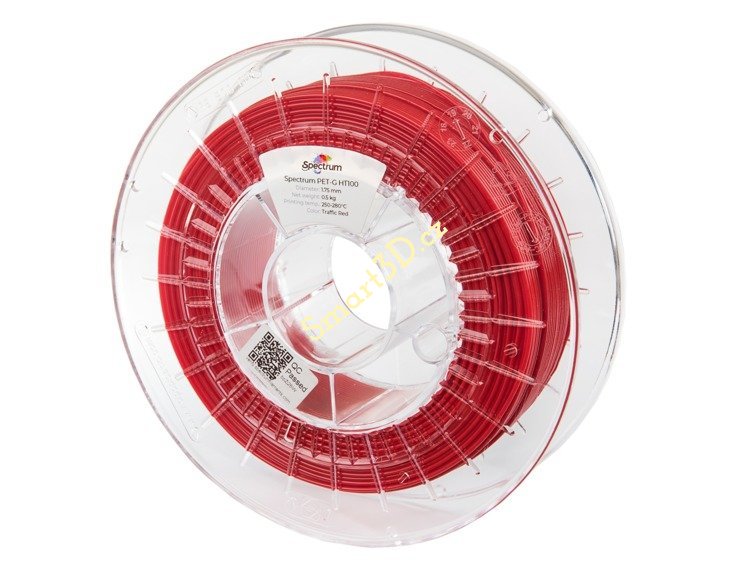 Filament SPECTRUM / PETG TECH / HT100 TRAFFIC RED / 1,75 mm / 0,5 kg
