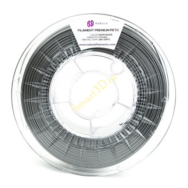 Filament NEBULA / PETG / SATÉNOVĚ STŘÍBRNÁ / 1,75 mm / 1 kg