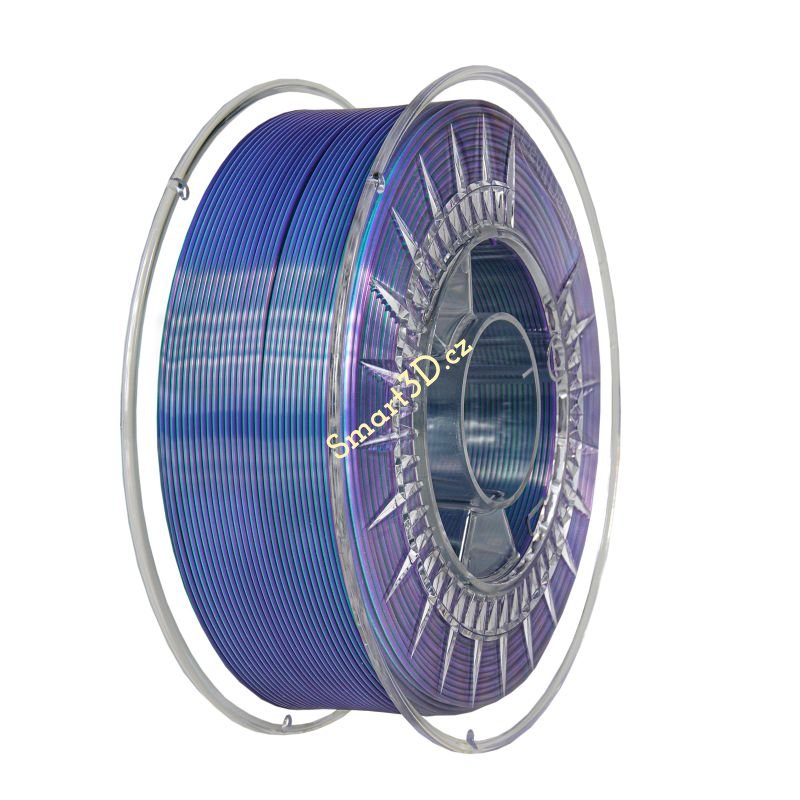 Filament DEVIL DESIGN / PLA SILK DUAL / STUDENĚ ZELENÁ + FIALOVÁ / 1,75 mm / 1 kg.