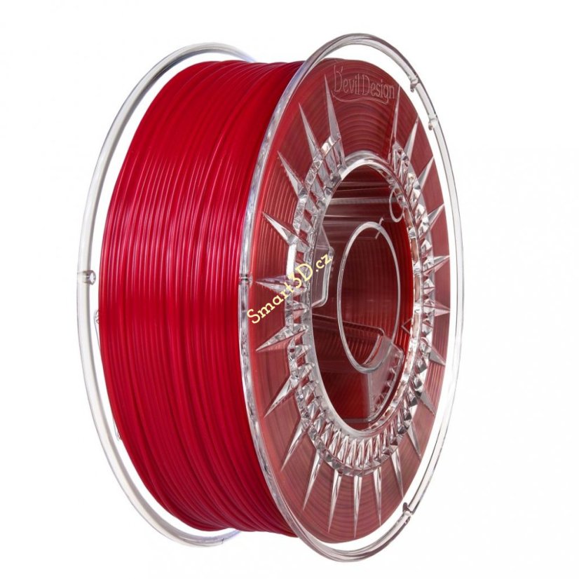 Filament DEVIL DESIGN / PLA / OHNIVĚ ČERVENÁ / 1,75 mm / 1 kg.