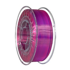 Filament DEVIL DESIGN / PLA SILK DUAL / PERLEŤOVĚ RŮŽOVÁ + FIALOVÁ / 1,75 mm / 1 kg.