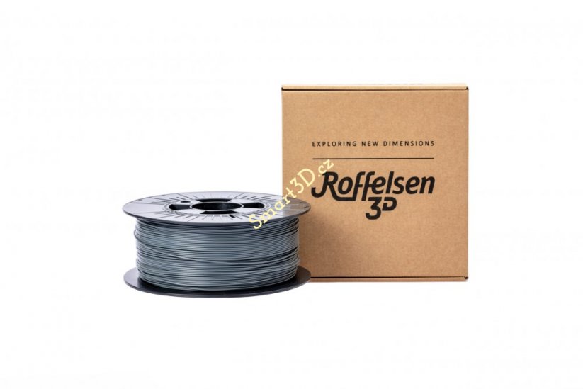 Filament Roffelsen3D / PLA / TMAVĚ ŠEDÁ / 1,75 mm / 1 kg
