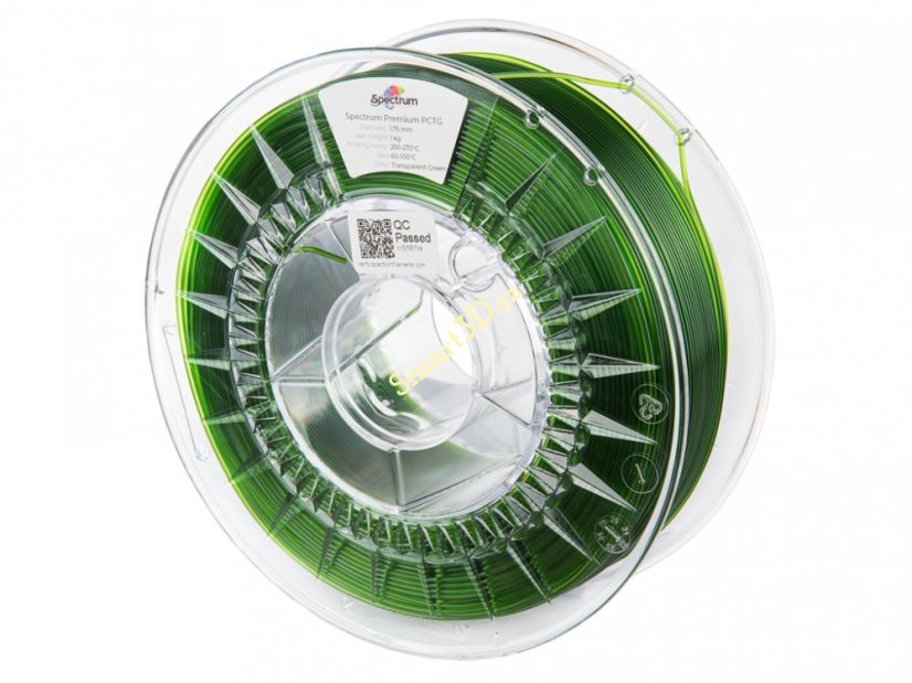 Filament SPECTRUM / PCTG / TRANSPARENT GREEN / 1,75 mm / 1 kg