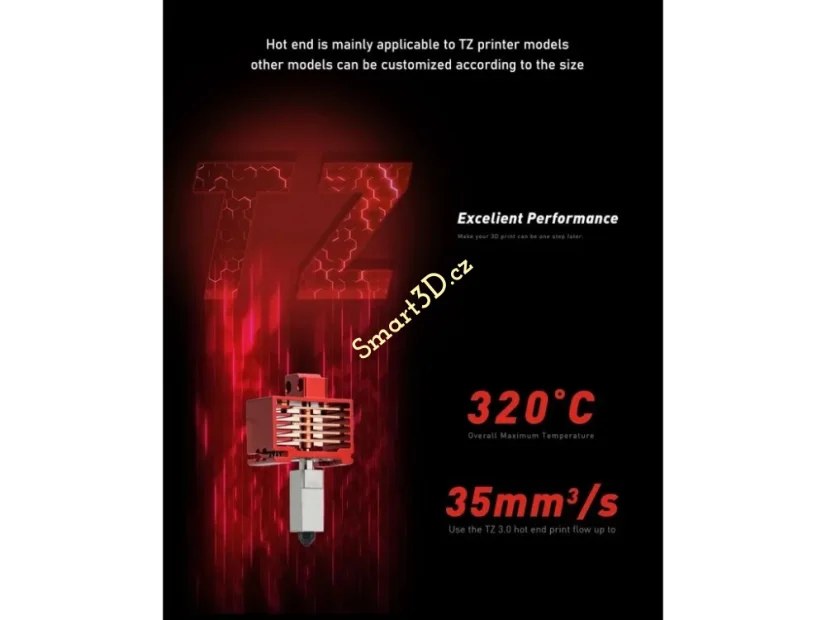 Hotend pro Bambulab s výměnnými tryskami TZ 3.0 - pro řadu X1
