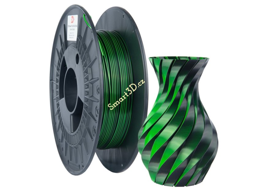 Filament 3D POWER / SILK DUAL / MODRÁ+ZELENÁ / 1,75 mm / 0,3 kg.