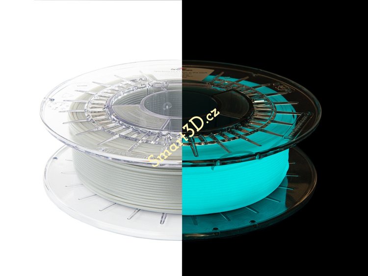 Filament SPECTRUM / PLA SPECIAL / GLOW IN THE DARK - BLUE / 1,75 mm / 0,5 kg.