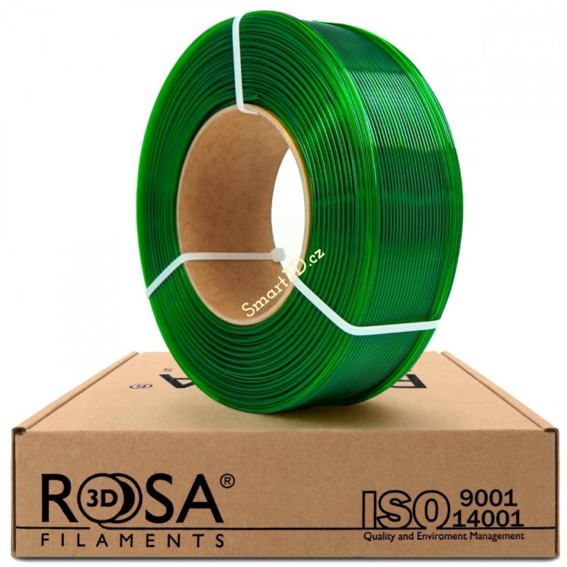 ReFill ROSA3D / PETG Standard / LIGHT GREEN TRANSPARENT / 1,75 mm / 1 kg