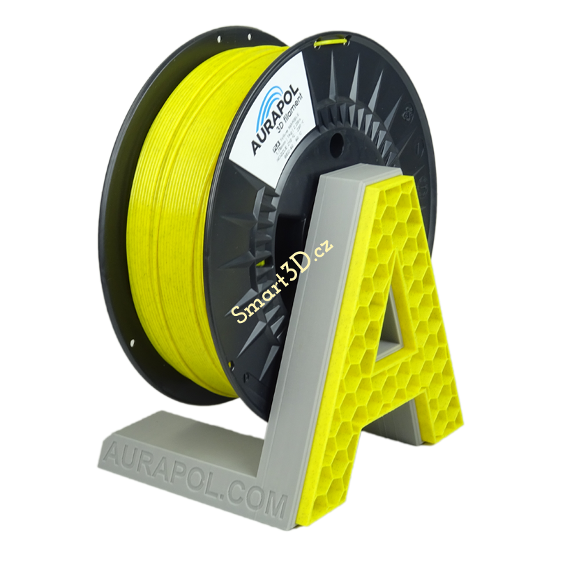Filament AURAPOL / PLA / YELLOW MARBLE / 1,75 mm / 1 kg.