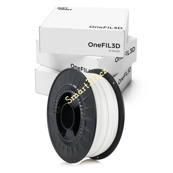 Filament OneFil3D / PETG / BÍLÁ / 1,75mm / 1 kg Filament OneFil3D / PETG / BÍLÁ / 1,75mm / 1 kg