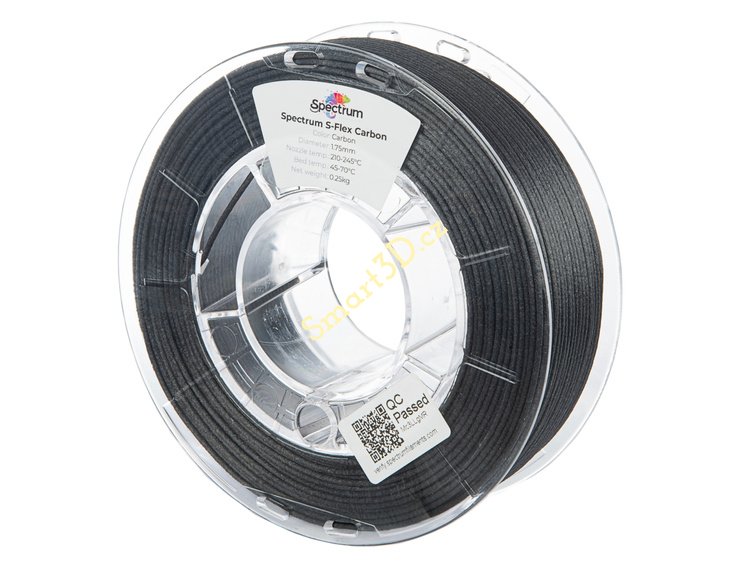 Filament SPECTRUM / S-FLEX CARBON / BLACK / 1,75 mm / 0,5 kg
