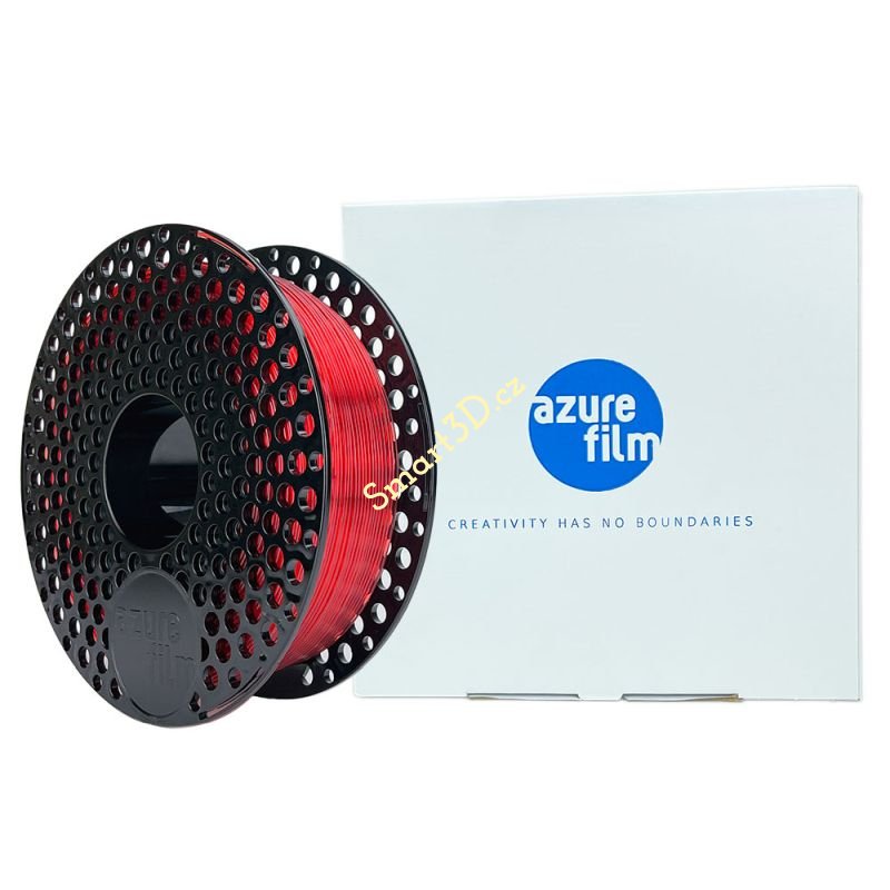 Filament AzureFilm / PETG / ČERVENÁ TRANSPARENTNÍ / 1,75 mm / 1 kg.