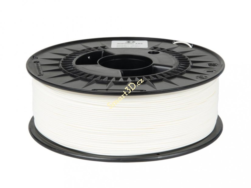 Filament 3D POWER / ABS / WHITE / 1,75 mm / 1 kg.