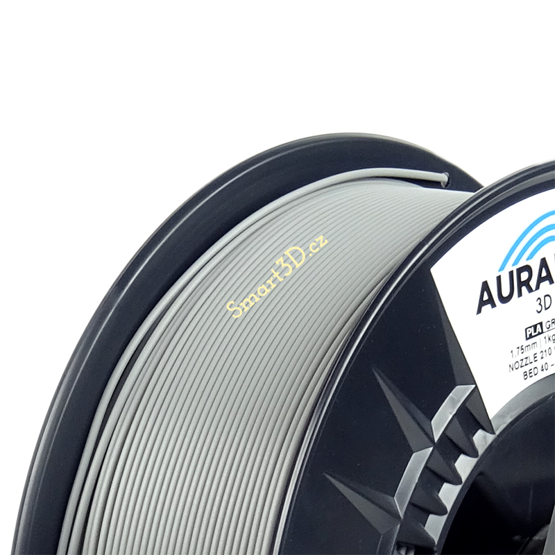 Filament AURAPOL / PLA / ŠEDÁ / 1,75 mm / 1 kg.