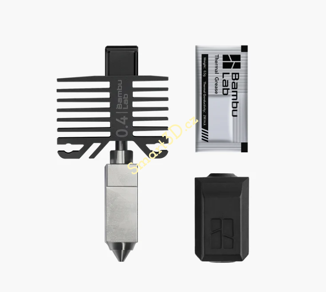 Hotend with hardened steel nozzle 0.4mm
