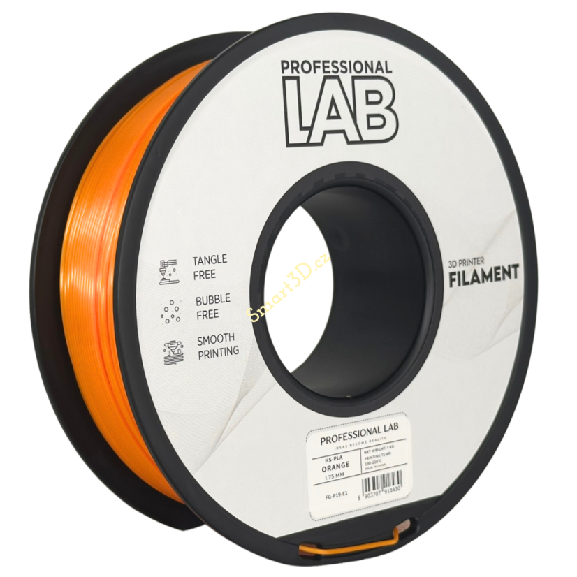 Filament PROFESSIONAL LAB / HS-PLA / ORANŽOVÁ / 1,75 mm / 1 kg
