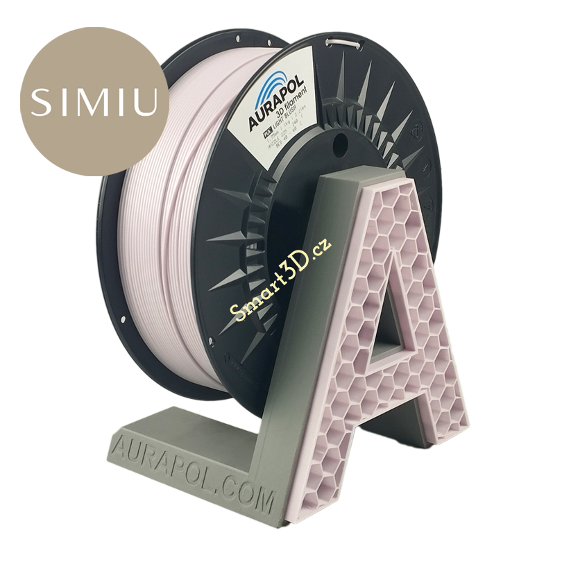 Filament AURAPOL / PLA / LIGHT BLUSH / 1,75 mm / 1 kg.