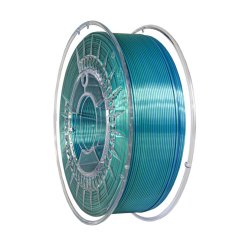 Filament DEVIL DESIGN / PLA SILK DUAL / STUDENĚ ZELENÁ + MODRÁ / 1,75 mm / 1 kg.
