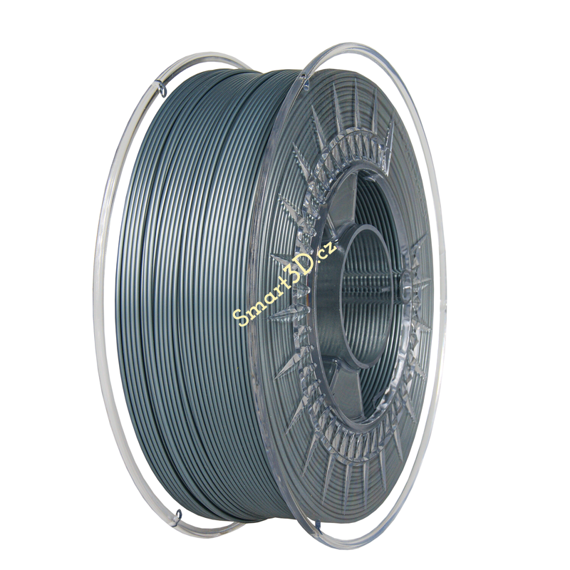 Filament DEVIL DESIGN / PETG / STRIEBORNÁ / 1,75 mm / 1 kg.