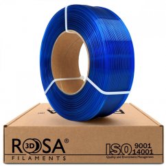 ReFill ROSA3D / PETG Standard / NEBESKY MODRÁ TRANSPARENTNÍ / 1,75 mm / 1 kg