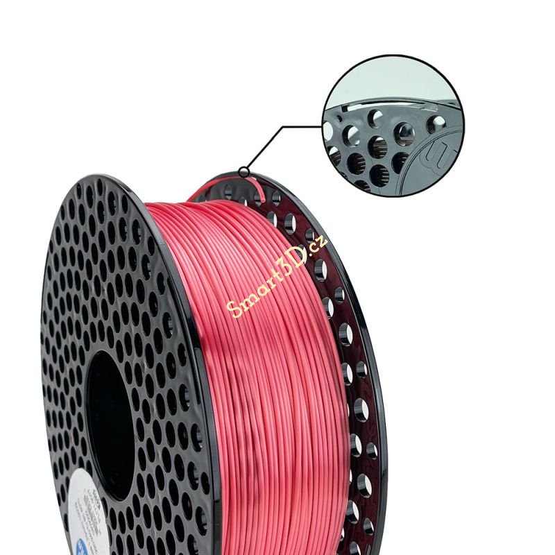 Filament AzureFilm / PLA SILK / RŮŽOVO-ČERVENÁ / 1,75 mm / 1 kg.