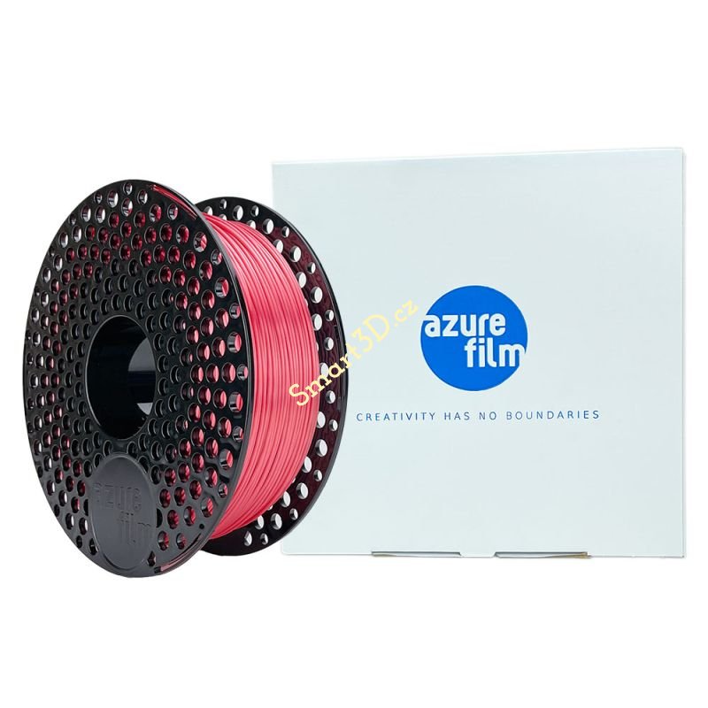 Filament AzureFilm / PLA SILK / RŮŽOVO-ČERVENÁ / 1,75 mm / 1 kg.