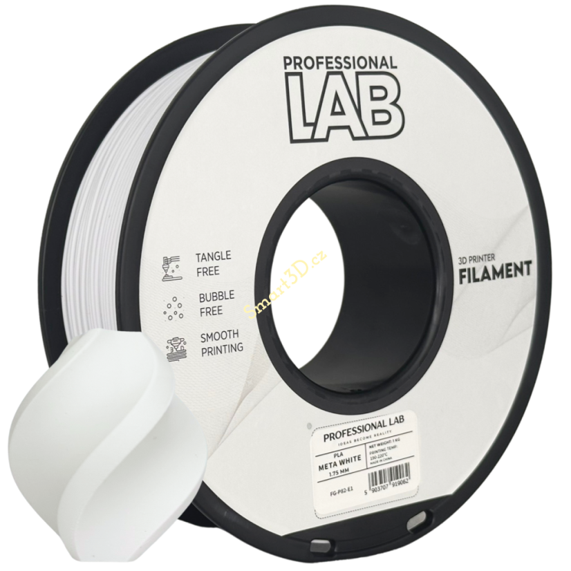 Filament PROFESSIONAL LAB / PLA META / WHITE / 1,75 mm / 1 kg