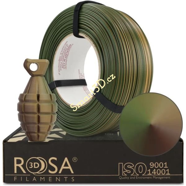 ReFill ROSA3D / PETG MAGIC / ARMY / 1,75 mm / 1 kg