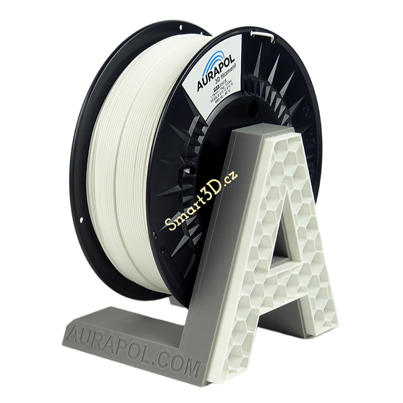 Filament AURAPOL / PLA / BÍLÁ / 1,75 mm / 1 kg.