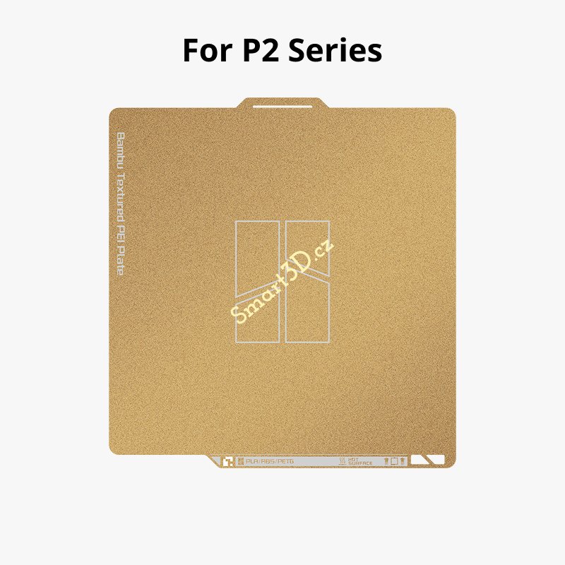 Bambu Lab texturovaný PEI plát (Zlatý)-pro P2 series