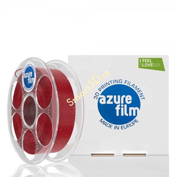 Filament AzureFilm / PLA / TŘPYTIVĚ ČERVENÁ / 1,75 mm / 1 kg.