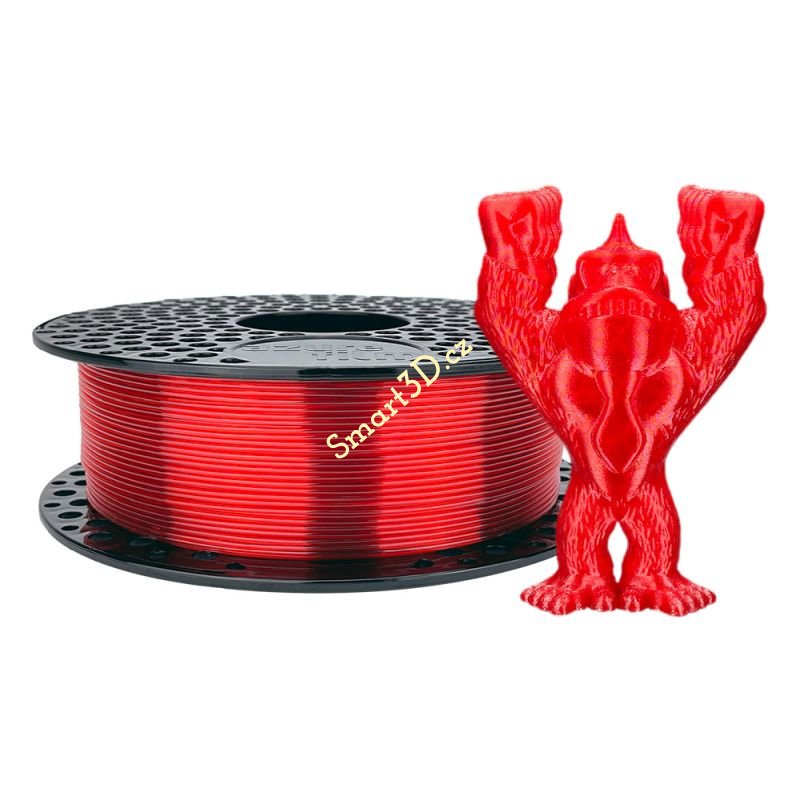Filament AzureFilm / PETG / ČERVENÁ TRANSPARENTNÍ / 1,75 mm / 1 kg.