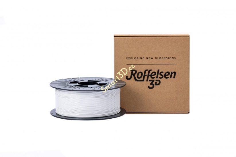 Filament Roffelsen3D / PLA / BÍLÁ / 1,75 mm / 1 kg