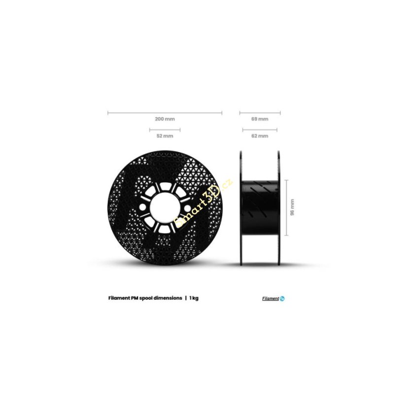 Filament FILAMENT-PM / TPU96 / White / 1,75 mm / 0,5 kg.