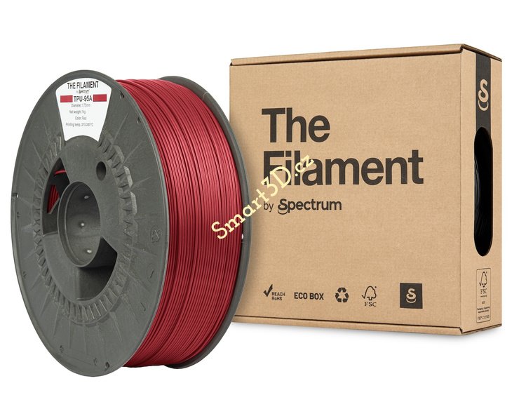 Filament TheFilament / TPU-95A / ČERVENÁ / 1,75 mm / 1 kg