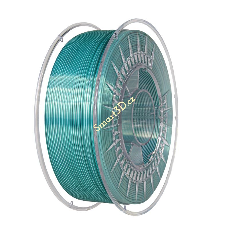 Filament DEVIL DESIGN / PLA SILK DUAL / STUDENO ZELENÁ + BIELA / 1,75 mm / 1 kg.