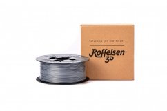 Filament Roffelsen3D / PETG / STRIEBORNÁ / 1,75 mm / 1 kg