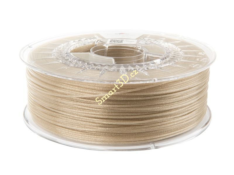 Filament SPECTRUM / PLA GLITTER / CLEAR GOLD / 1,75 mm / 1 kg