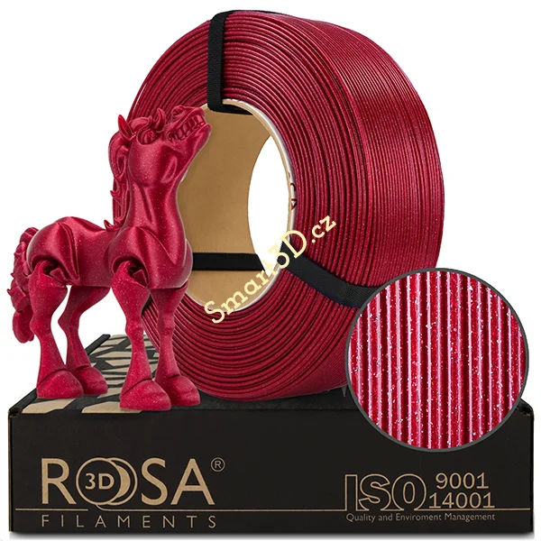 ReFill ROSA3D / PLA GALAXY / RED WINE / 1,75 mm / 1 kg ReFill ROSA3D / PLA GALAXY / RED WINE / 1,75 mm / 1 kg