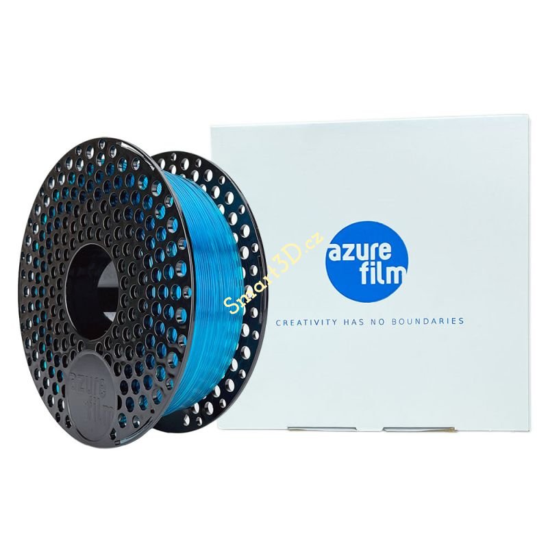 Filament AzureFilm / PETG / MODRÁ TRANSPARENTNÍ / 1,75 mm / 1 kg.