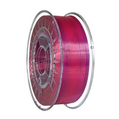 Filament DEVIL DESIGN / PLA SILK DUAL / TMAVĚ ČERVENÁ + FIALOVÁ / 1,75 mm / 1 kg.
