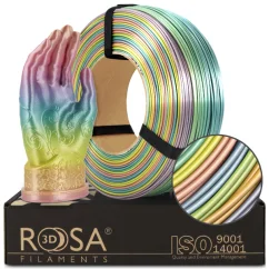 ReFill ROSA3D / PLA SILK / RAINBOW / 1,75 mm / 1 kg