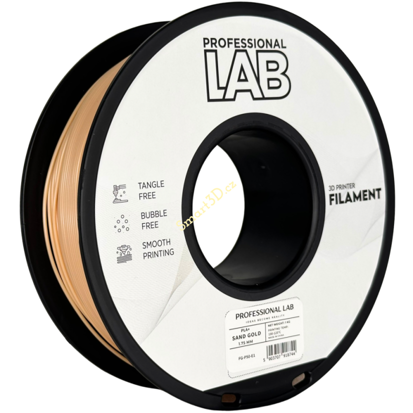 Filament PROFESSIONAL LAB / PLA+ / ZLATÝ PÍSEK / 1,75 mm / 1 kg