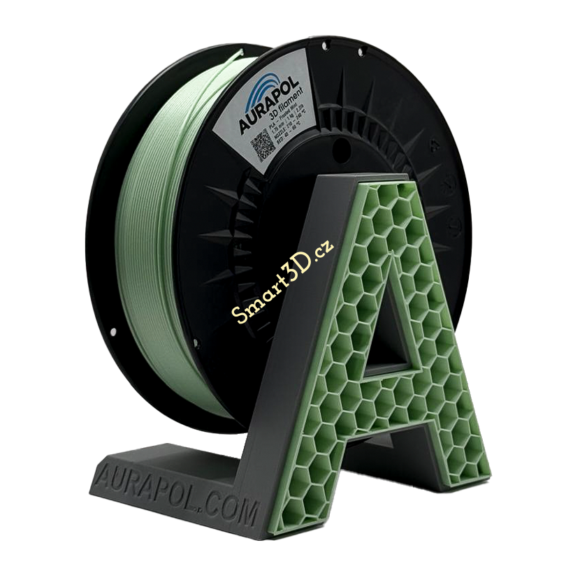 Filament AURAPOL / PLA / FROSTED MINT / 1,75 mm / 1 kg.